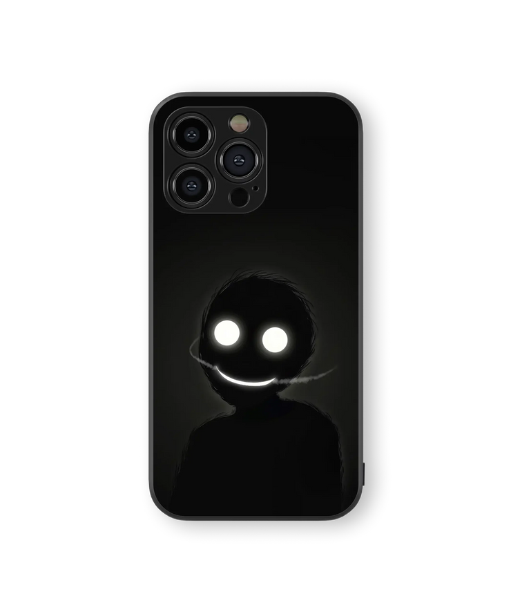 Mysterious Glow Figure Glass Mobile Cover | Spooky Series | Premium Glass Back Case