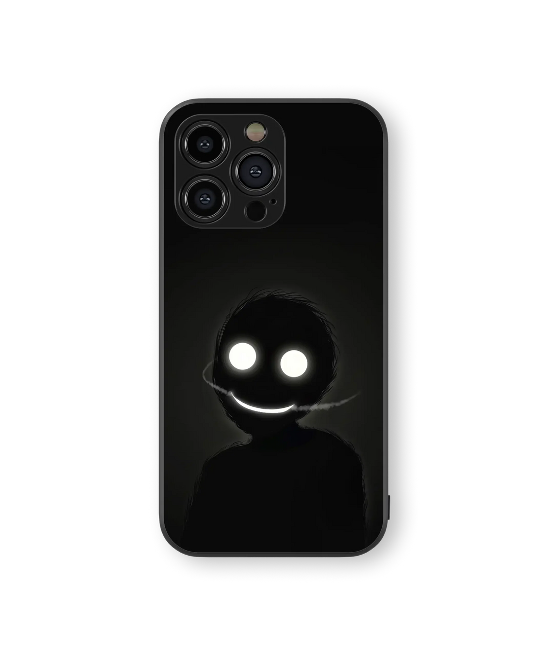 Mysterious Glow Figure Glass Mobile Cover | Spooky Series | Premium Glass Back Case