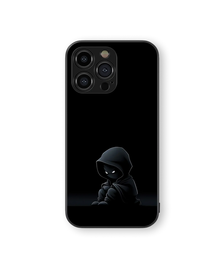Mysterious Shadow Glass Mobile Cover | Enigma Series | Premium Glass Back Case