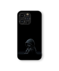 Mysterious Shadow Glass Mobile Cover | Enigma Series | Premium Glass Back Case
