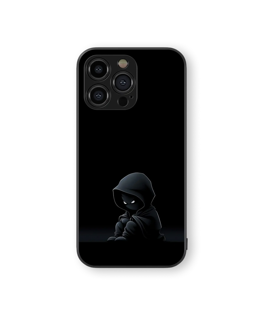Mysterious Shadow Glass Mobile Cover | Enigma Series | Premium Glass Back Case