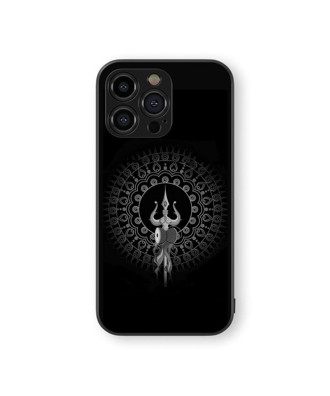 Lord Shiva Glass Mobile Cover | Mandala Art Series | Premium Glass Back Case