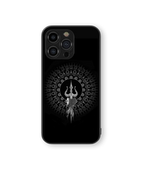 Lord Shiva Glass Mobile Cover | Mandala Art Series | Premium Glass Back Case