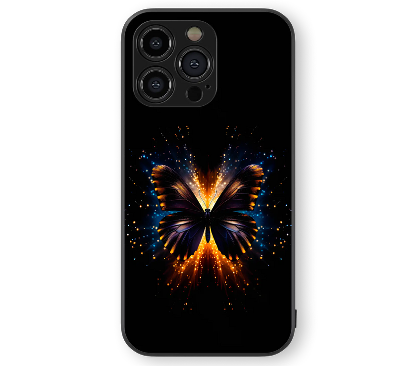 Mystical Butterfly Space Premium Glass Mobile Cover