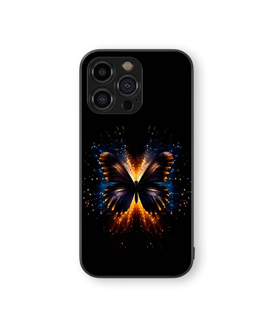 Mystical Butterfly Space Premium Glass Mobile Cover