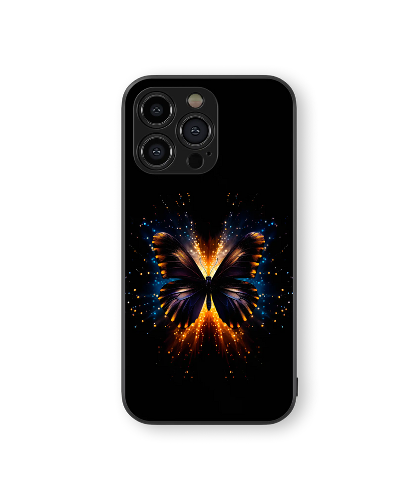 Mystical Butterfly Space Premium Glass Mobile Cover