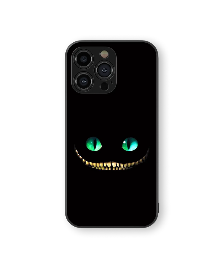 Cheshire Cat Smile Glass Mobile Cover | Alice in Wonderland Series | Premium Glass Back Case