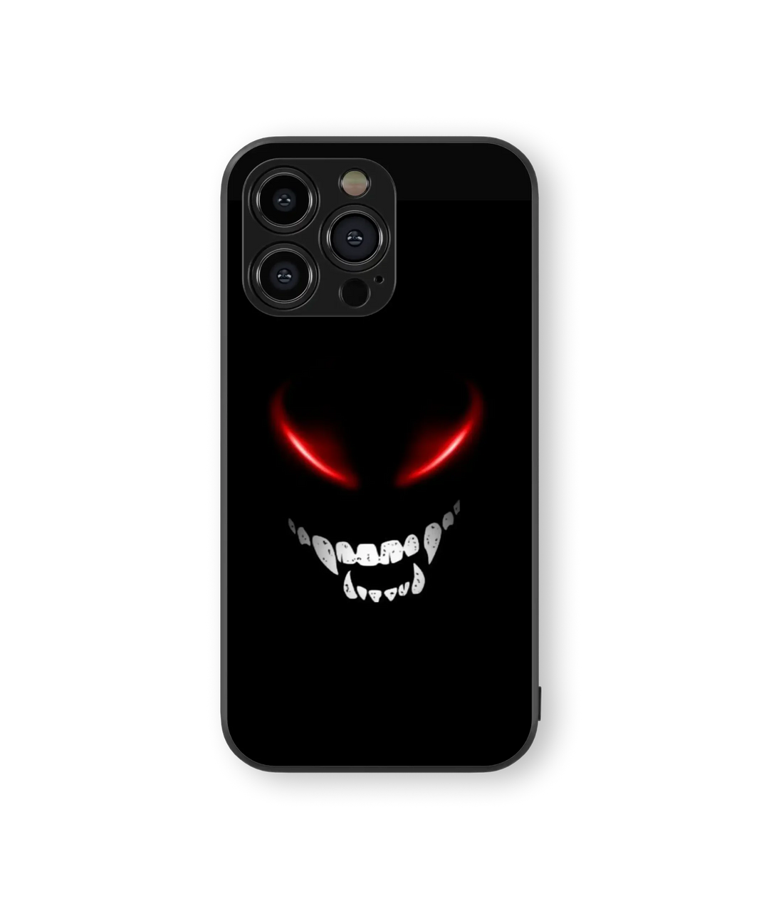 Menacing Red Eyes Glass Mobile Cover | Midnight Series | Premium Glass Back Case