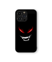Menacing Red Eyes Glass Mobile Cover | Midnight Series | Premium Glass Back Case
