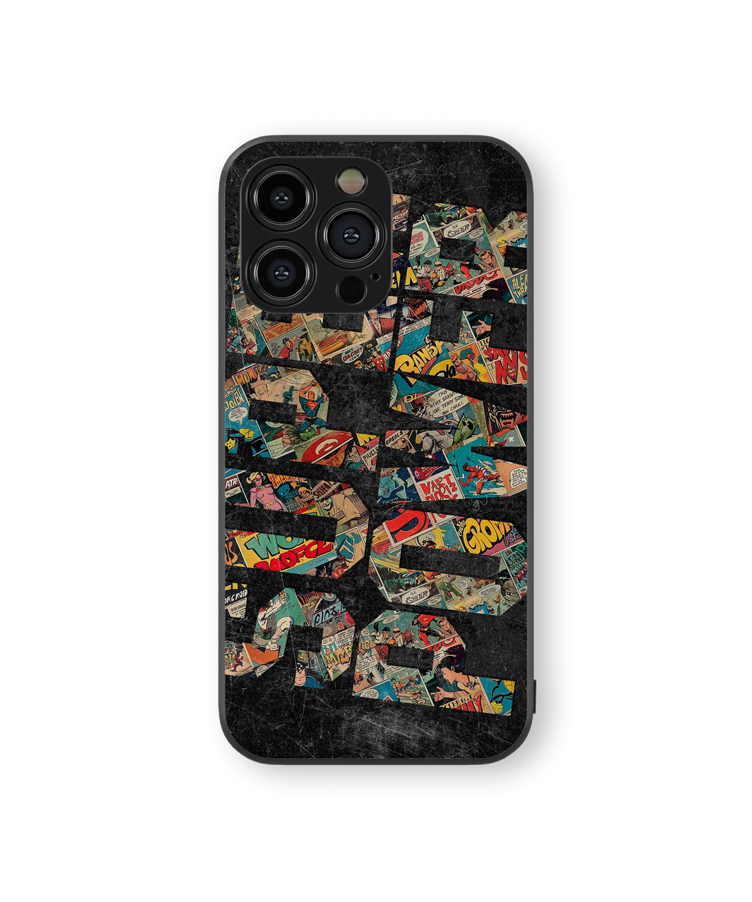 Retro Superhero Vibes Premium Glass Mobile Cover