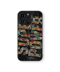 Retro Superhero Vibes Premium Glass Mobile Cover