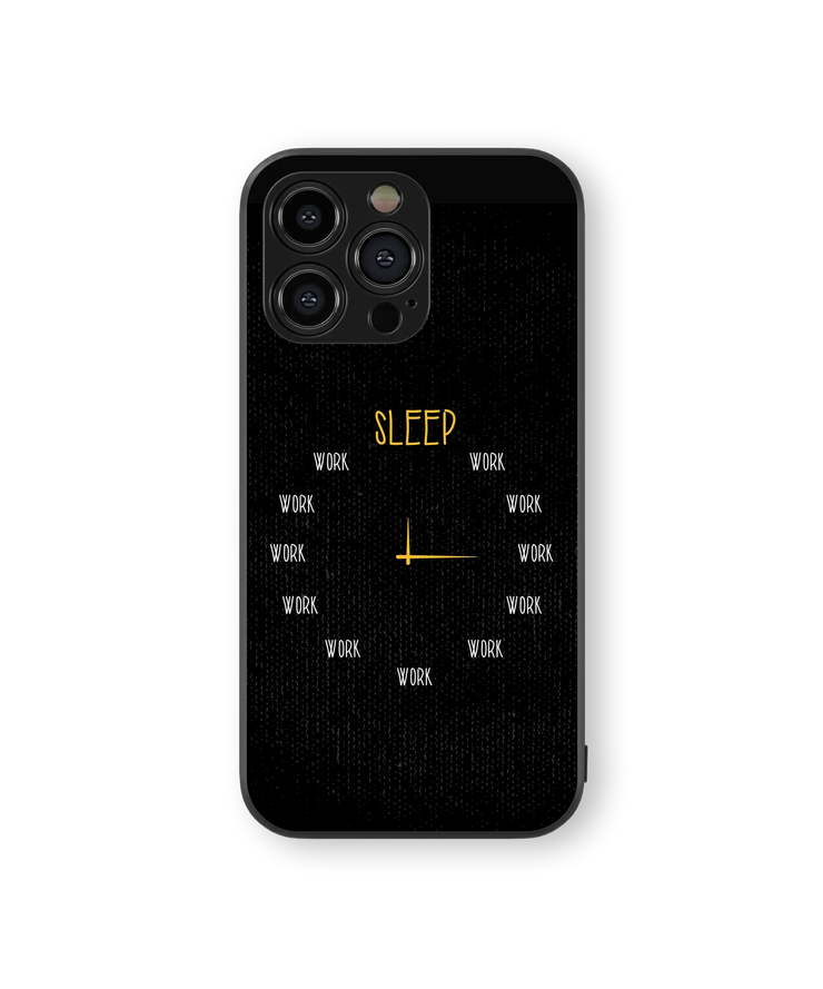 Minimalist Routine Glass Mobile Cover | Modern Work-Life Balance Series | Premium Glass Back Case