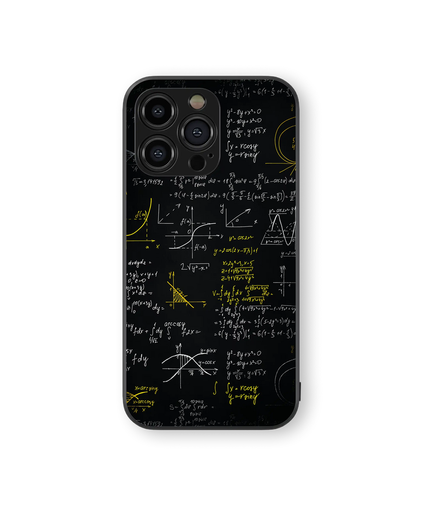 Moody Math Premium Glass Mobile Cover