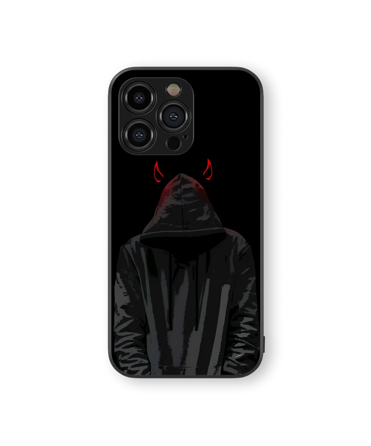 Mysterious Hooded Figure Glass Mobile Cover | Shadow Series | Premium Glass Back Case