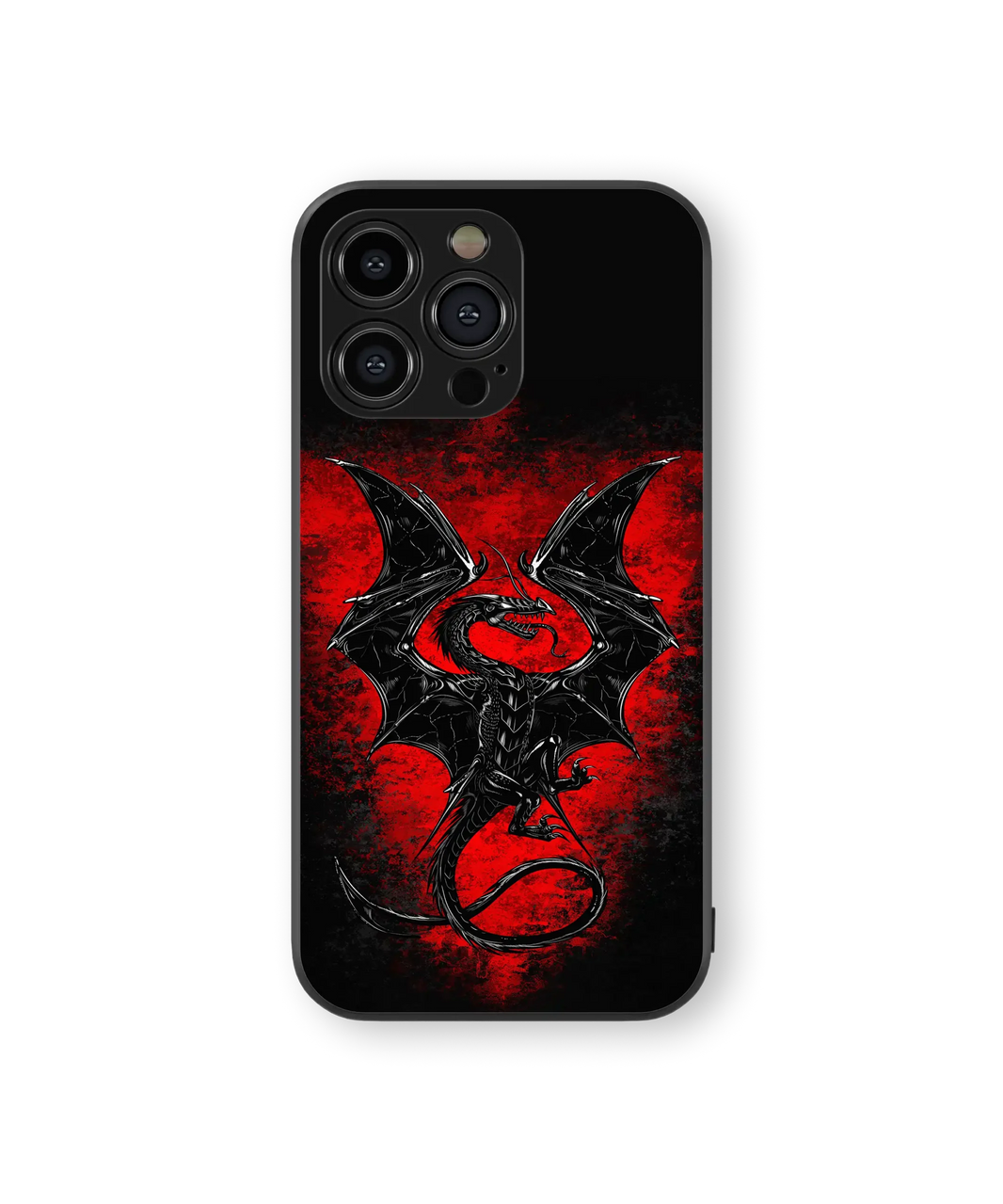 Fiery Dragon Glass Mobile Cover | Mythic Blaze Series | Premium Glass Back Case