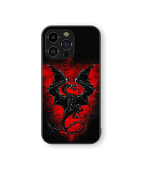 Fiery Dragon Glass Mobile Cover | Mythic Blaze Series | Premium Glass Back Case