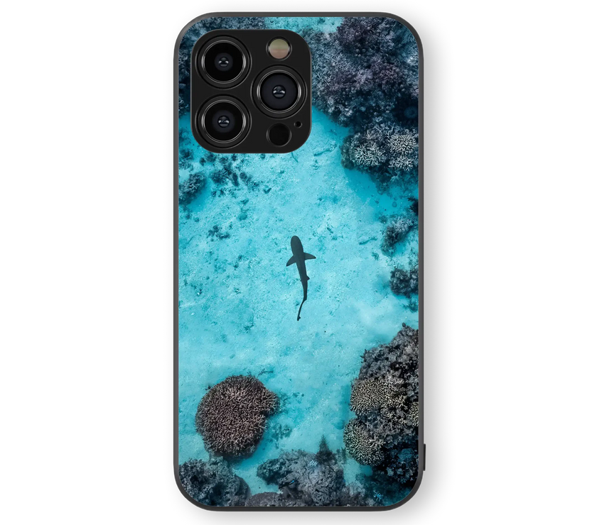 Ocean Explorer Glass Mobile Cover | Aquatic Adventure Series | Premium Glass Back Case