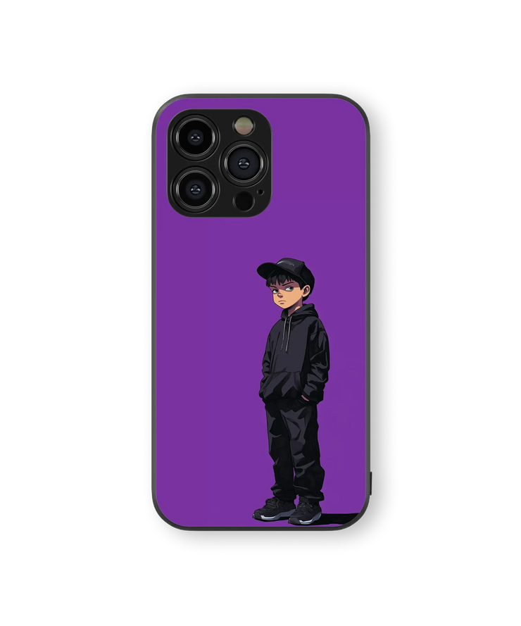 Stylish Streetwear Boy Glass Mobile Cover | Urban Chic Series | Premium Glass Back Case