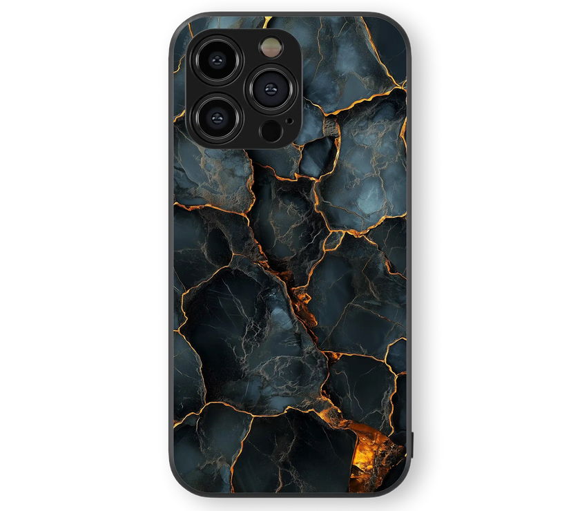 Moody Lava Burst Premium Glass Mobile Cover