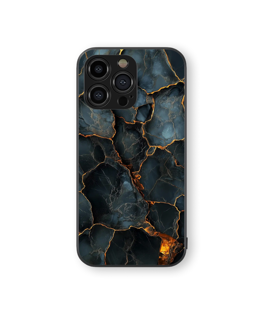Moody Lava Burst Premium Glass Mobile Cover