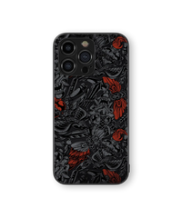 Monochrome Monster Art Glass Mobile Cover | Midnight Series | Premium Glass Back Case