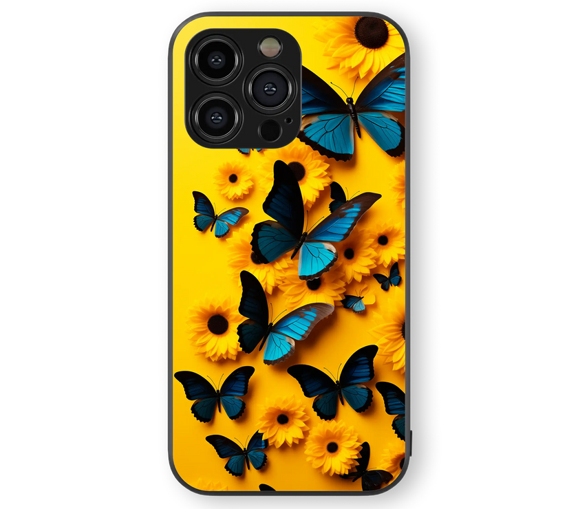 Butterfly Bliss Premium Glass Mobile Cover
