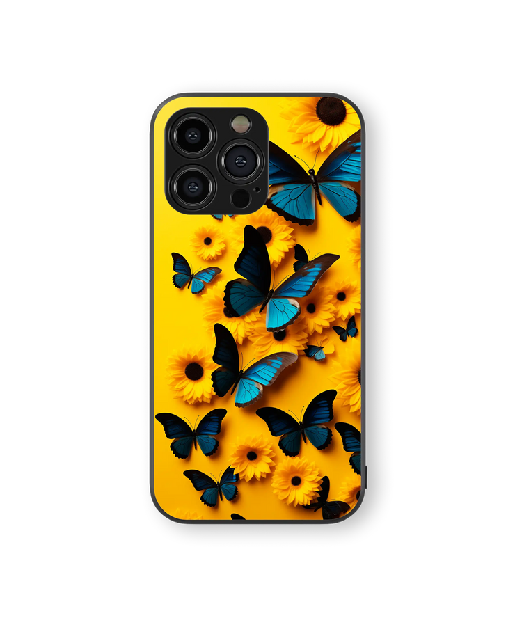 Butterfly Bliss Premium Glass Mobile Cover