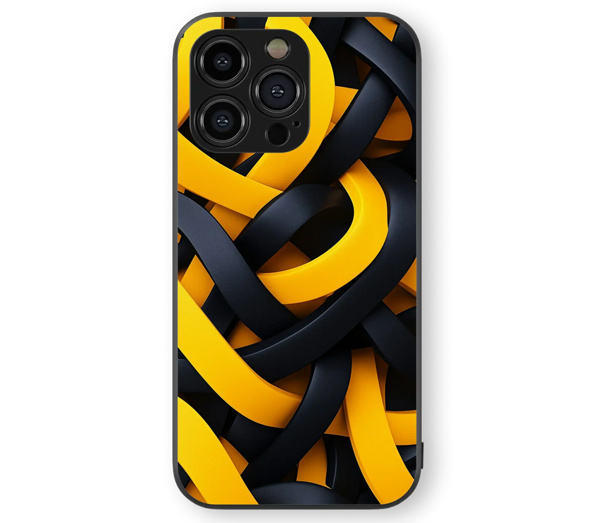 Abstract Swirls Glass Mobile Cover | Modern Art Series | Premium Glass Back Case