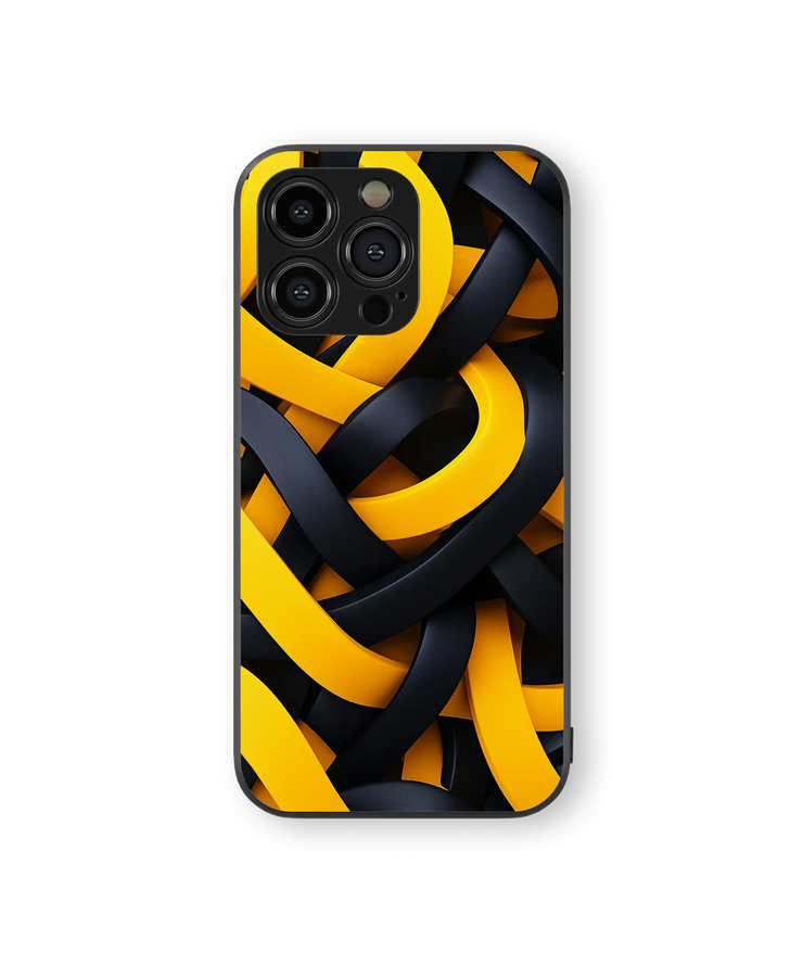 Abstract Swirls Glass Mobile Cover | Modern Art Series | Premium Glass Back Case
