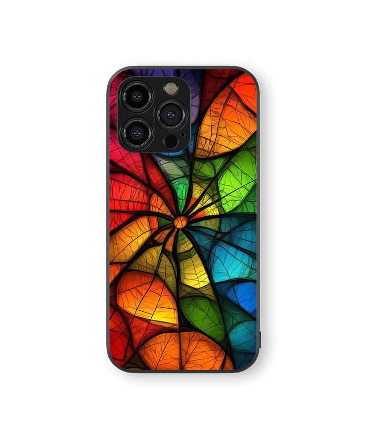 Vibrant Kaleidoscope Premium Glass Mobile Cover