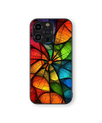 Vibrant Kaleidoscope Premium Glass Mobile Cover