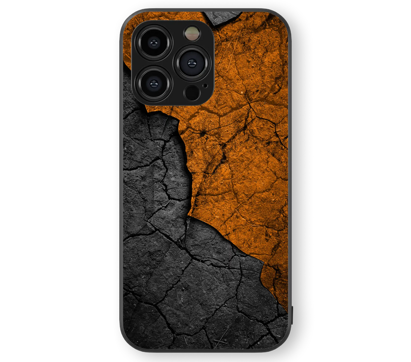 Moody Cracked Earth Premium Glass Mobile Cover