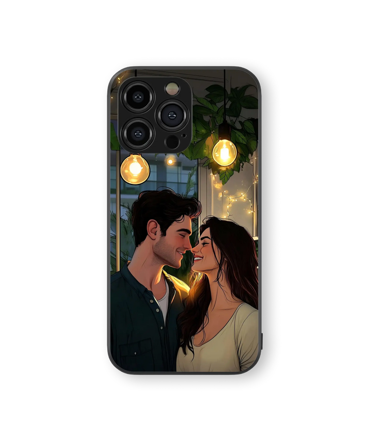 Romantic Evening Scene | Love Series | Premium Glass Back Case