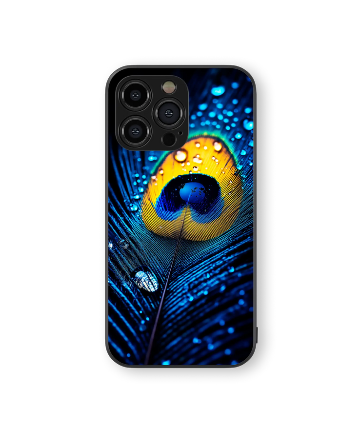 Peacock Feather | Nature Elegance Series | Premium Glass Back Case