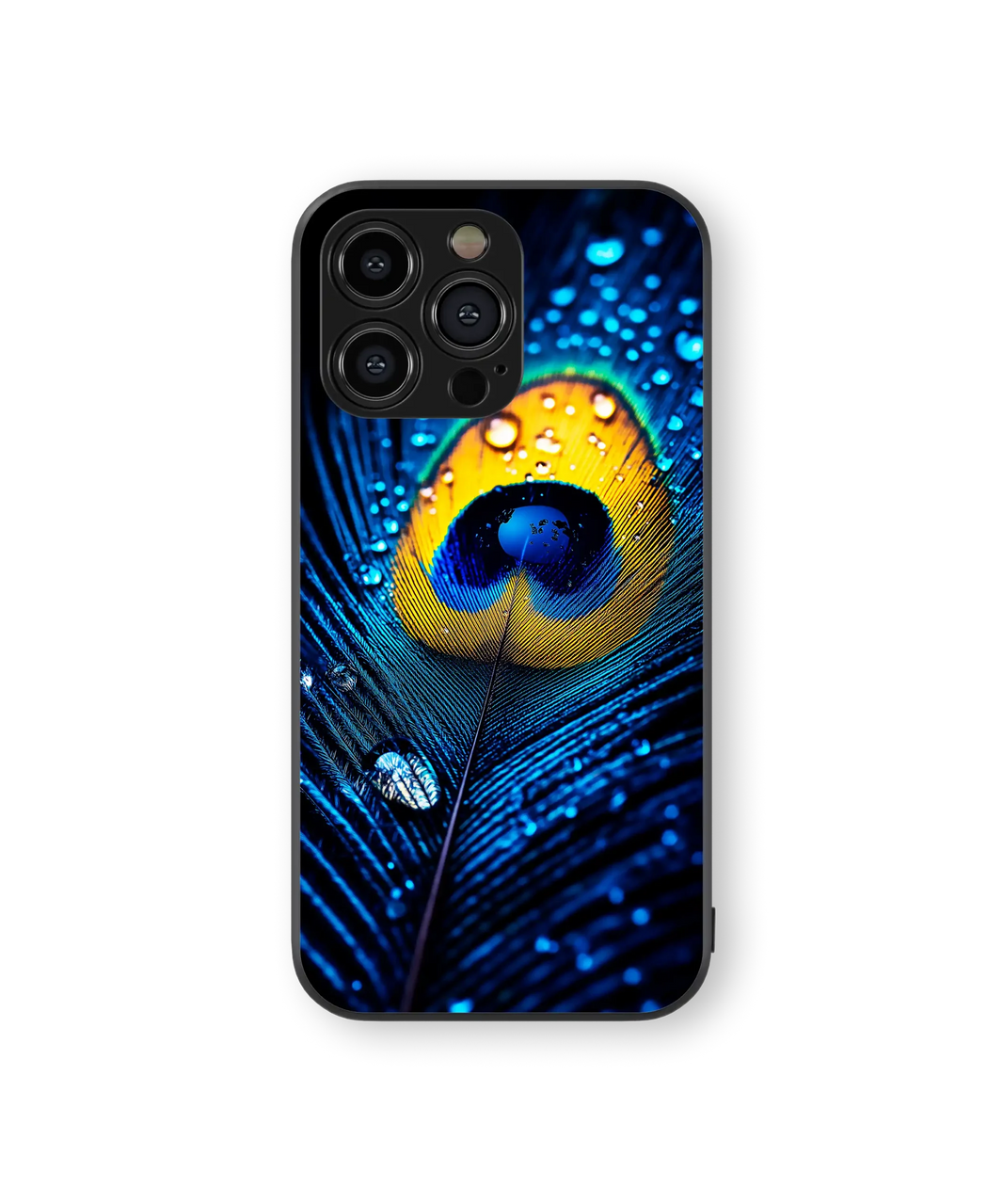 Peacock Feather | Nature Elegance Series | Premium Glass Back Case
