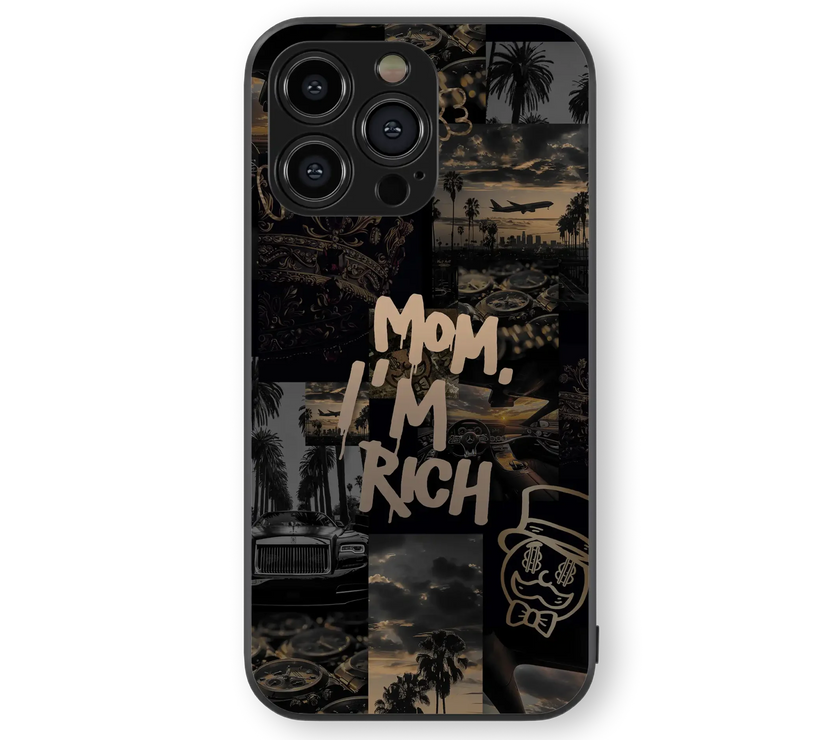 Luxury Lifestyle Glass Mobile Cover | Opulent Series | Premium Glass Back Case