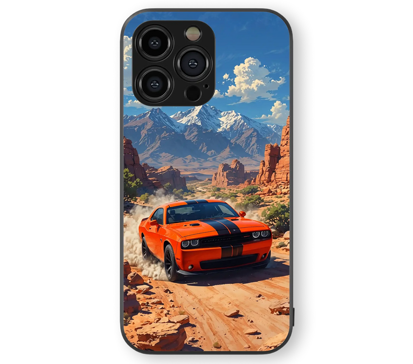 Rugged Adventure | Classic Car Series | Premium Glass Back Case