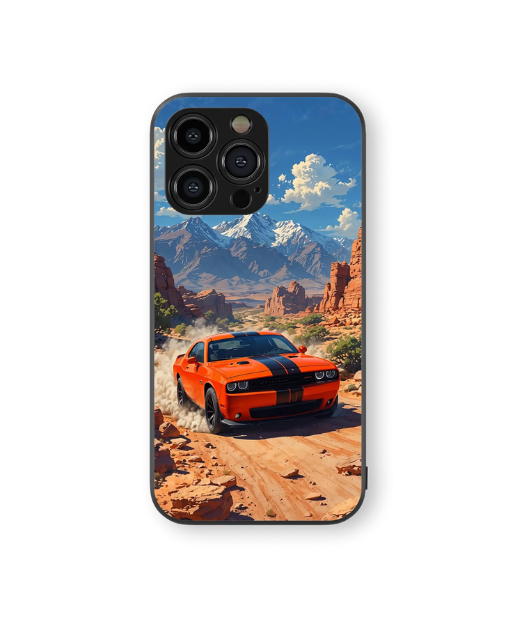Rugged Adventure | Classic Car Series | Premium Glass Back Case