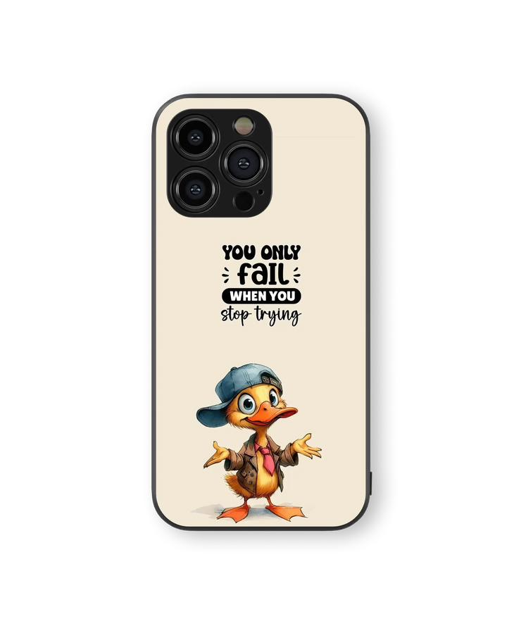 Motivational Duck | Inspirational Series | Premium Glass Back Case
