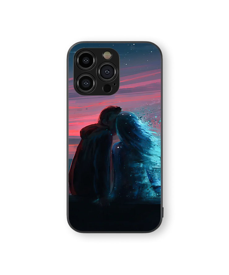 Romantic Night Sky | Starlight Lovers Series | Premium Glass Back Case