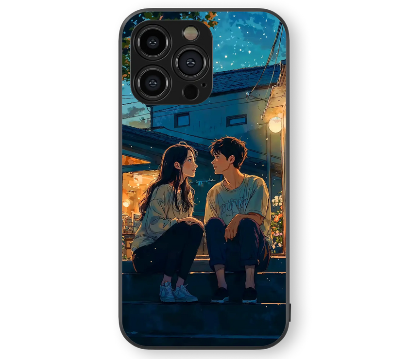 Romantic Night Sky | Starlight Series | Premium Glass Back Case