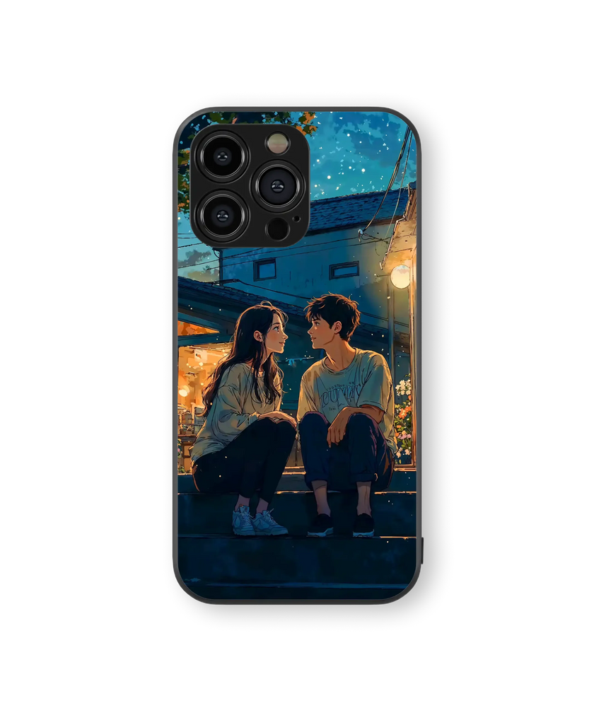 Romantic Night Sky | Starlight Series | Premium Glass Back Case