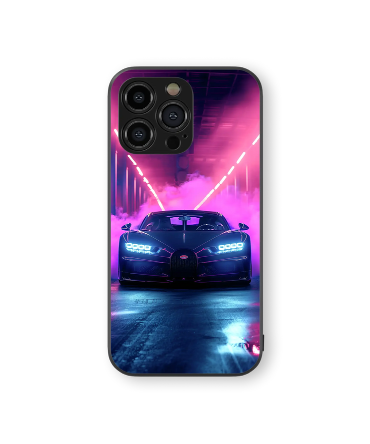 Luxury Sports Car | Neon Glow Series | Premium Glass Back Case