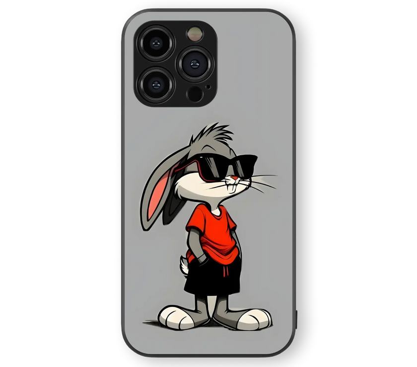 Cool Rabbit Cartoon | Trendsetter Series | Premium Glass Back Case