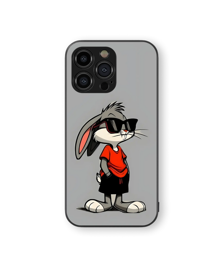 Cool Rabbit Cartoon | Trendsetter Series | Premium Glass Back Case