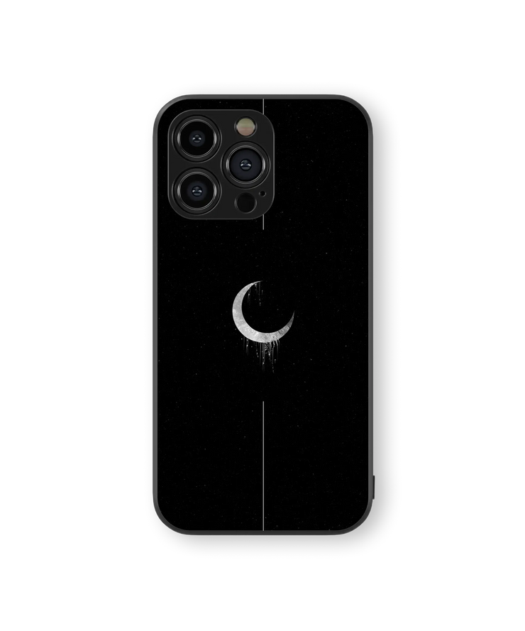 Celestial Crescent Moon | Cosmic Night Sky | Premium Glass Back Case