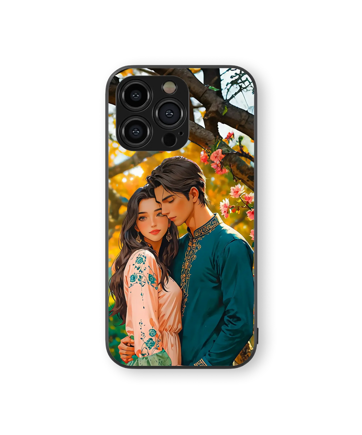 Romantic Blossom | Love Series | Premium Glass Back Case