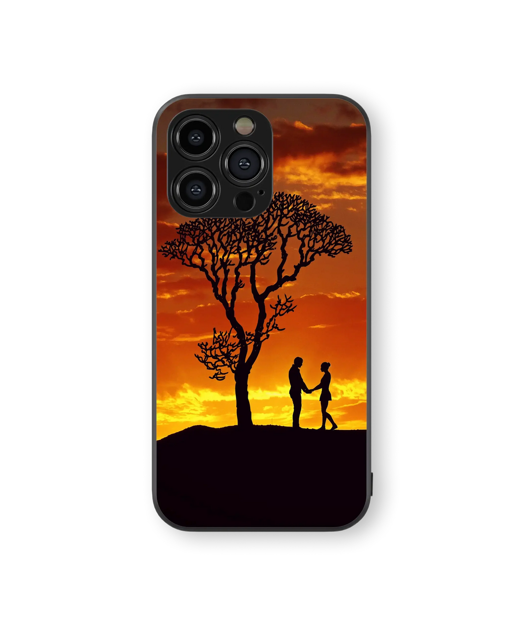 Romantic Sunset Silhouette | Serenity Series | Premium Glass Back Case
