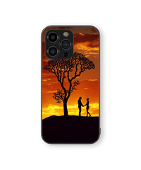 Romantic Sunset Silhouette | Serenity Series | Premium Glass Back Case