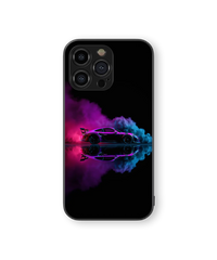 Moody Car Space Premium Glass Mobile Cover
